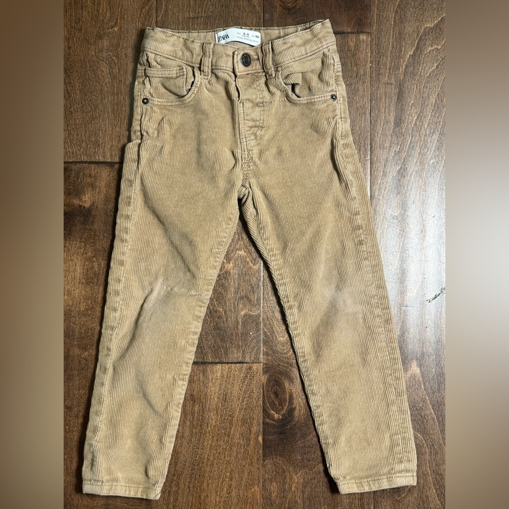 Zara Boys Corduroy Pants Size 3-4